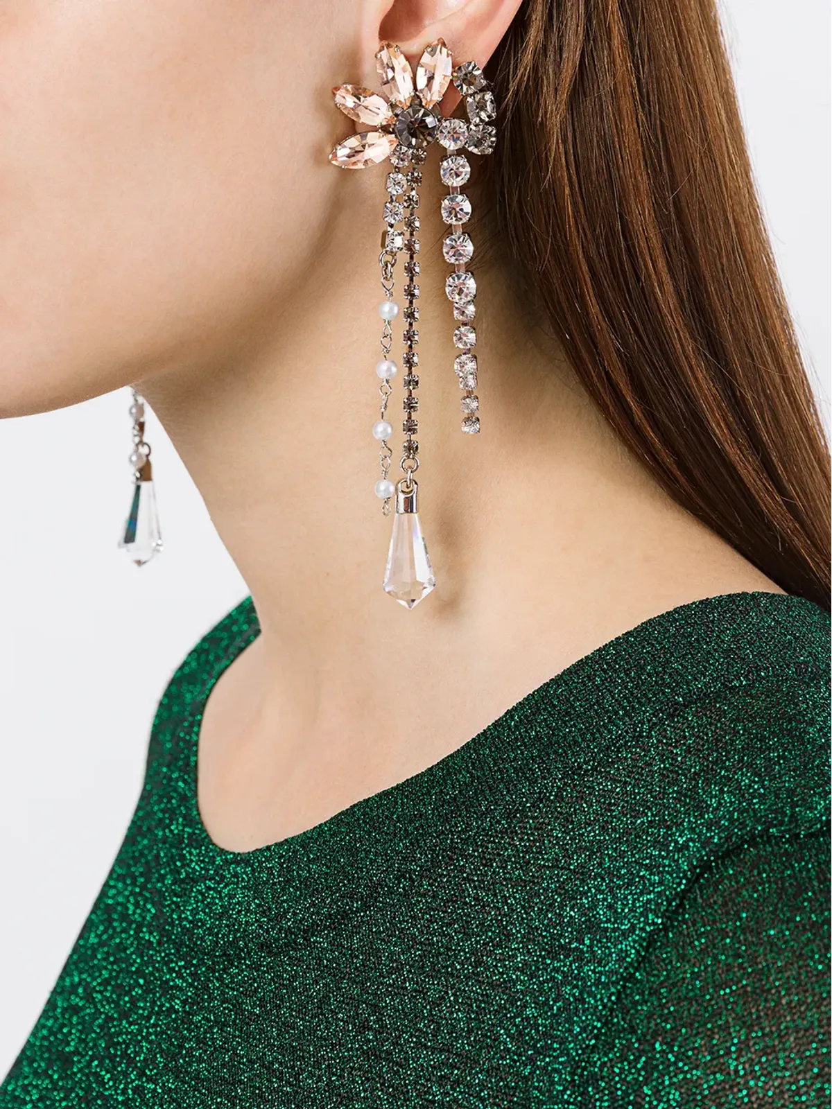 MSGM ドロップチェーン ピアス - 画像2