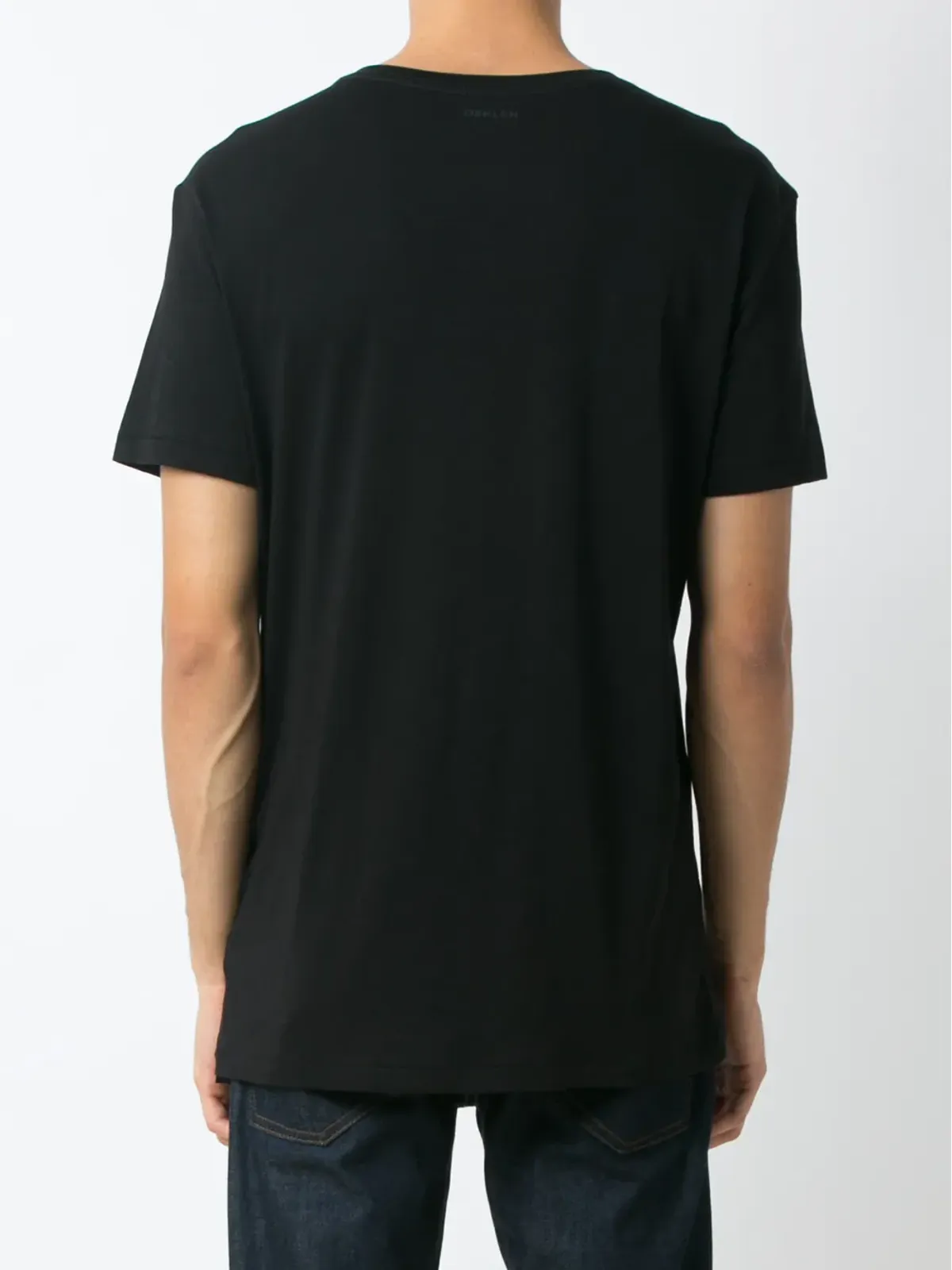 Osklen 無地コットンTシャツ - ブラック - 画像4