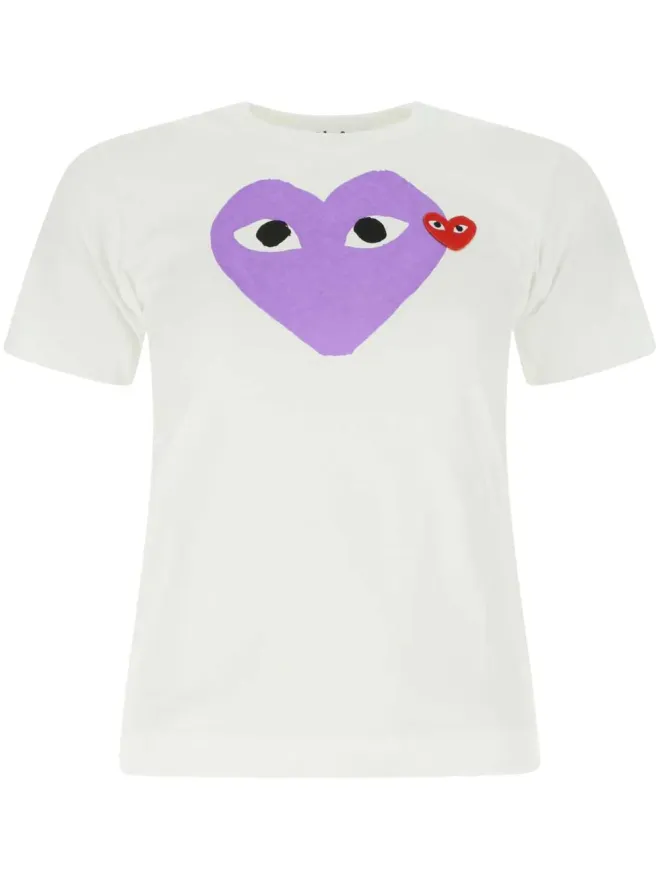 COMME des GARÇONS PLAY Comme Des Garçons Play ハートプリント コットン Tシャツの商品画像