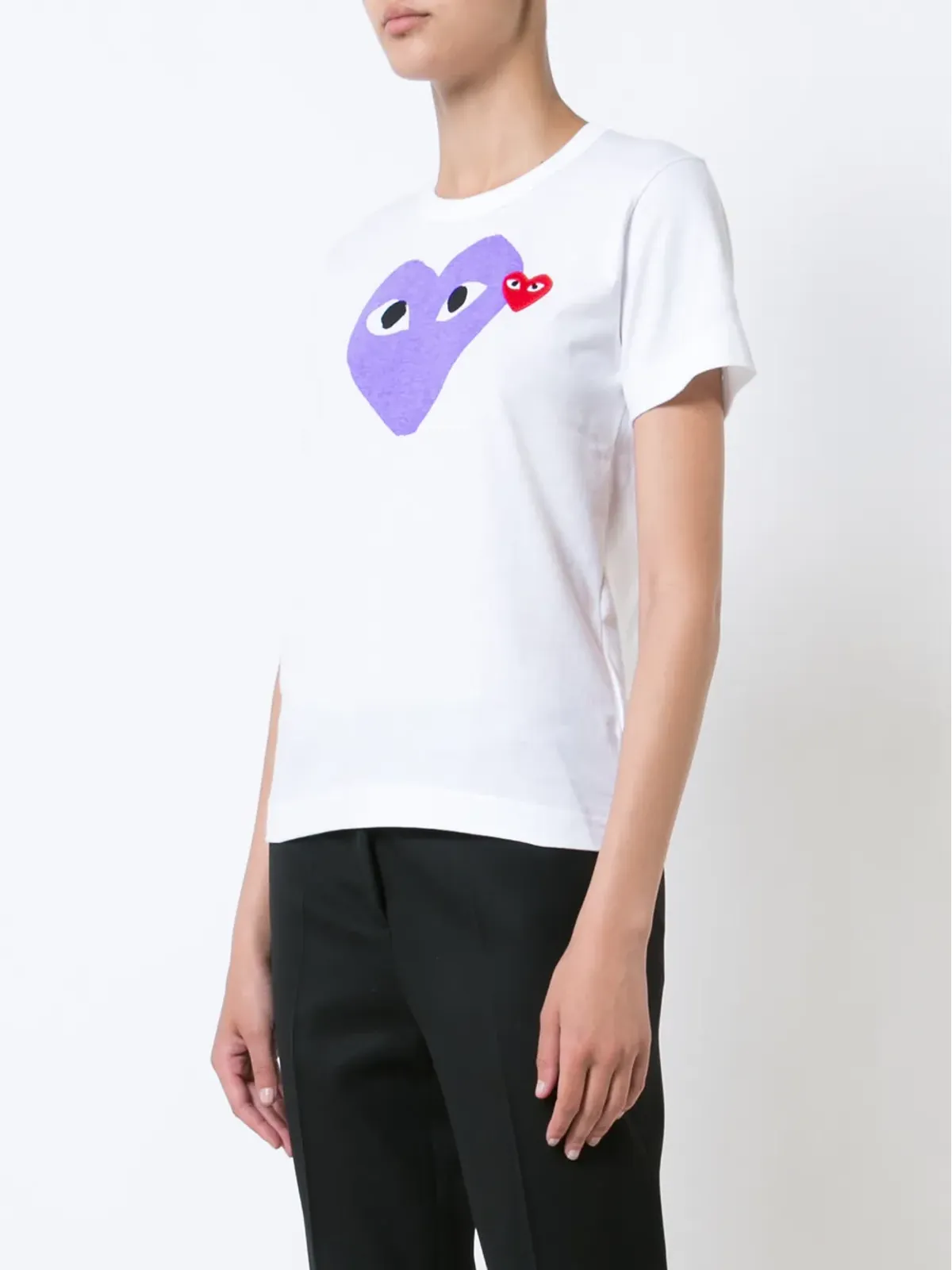 Comme Des Garçons Play ハートプリント コットン Tシャツ - 画像3