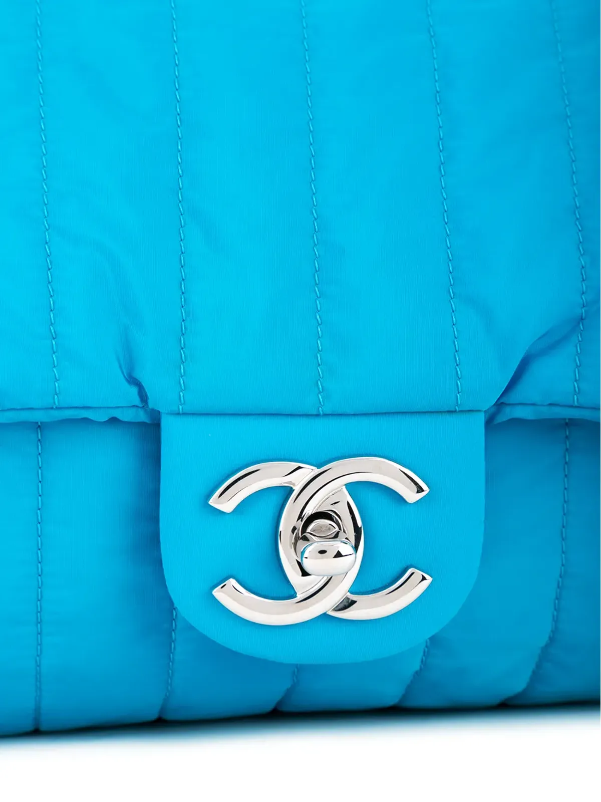 CHANEL ビンテージ マドモアゼル CC ショルダーバッグ - ブルー - 画像4
