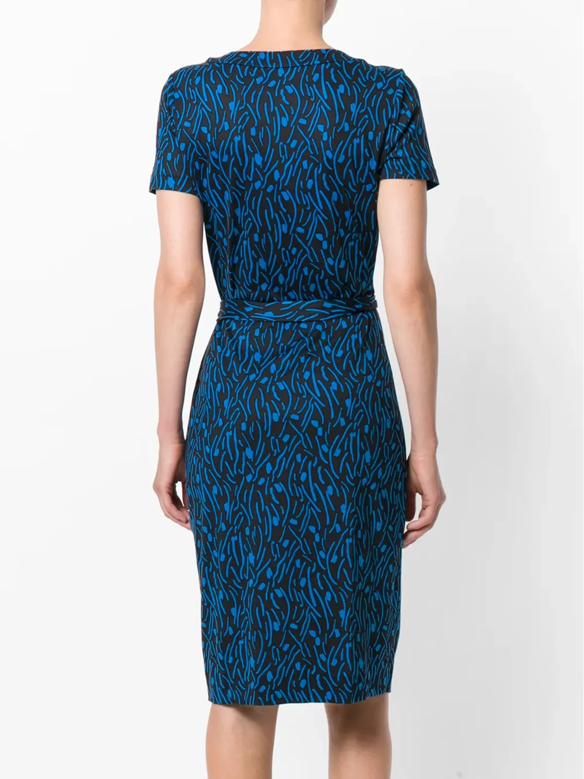 DVF Diane von Furstenberg 刺繍入りラップドレス - ブラック - 画像4