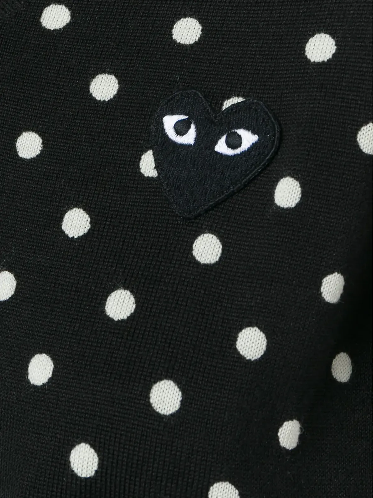 Comme Des Garçons Play ポルカドット柄ニットセーター - 画像5