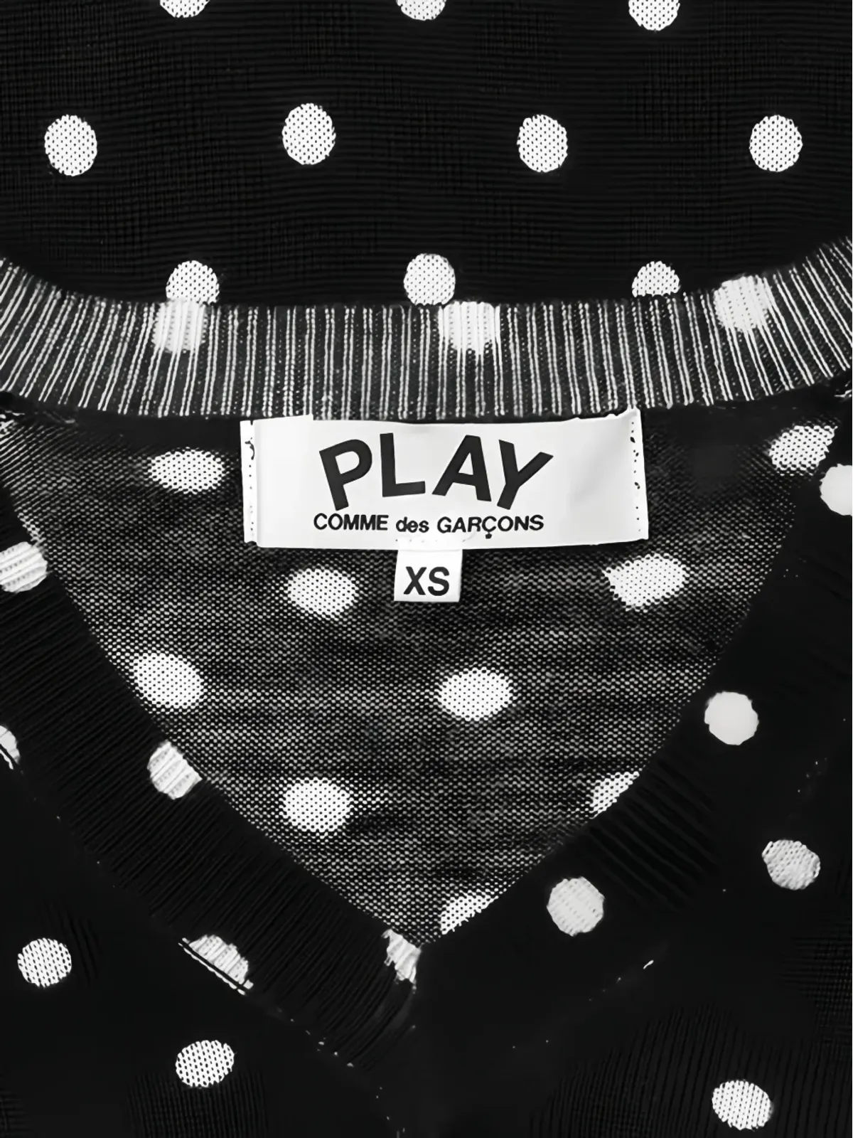 Comme Des Garçons Play ポルカドット柄ニットセーター - 画像4