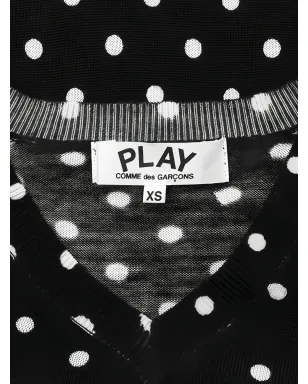 Comme Des Garçons Play ポルカドット柄ニットセーター - サムネイル4