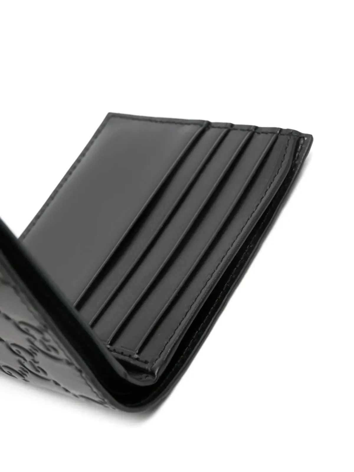 Gucci GG Supreme leather wallet - Black - 画像3