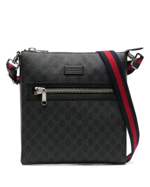 Gucci GG Supreme メッセンジャーバッグ ブラック - サムネイル1