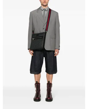 Gucci GG Supreme メッセンジャーバッグ ブラック - サムネイル2