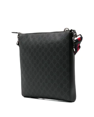 Gucci GG Supreme メッセンジャーバッグ ブラック - サムネイル3