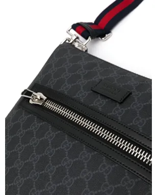 Gucci GG Supreme メッセンジャーバッグ ブラック - サムネイル4
