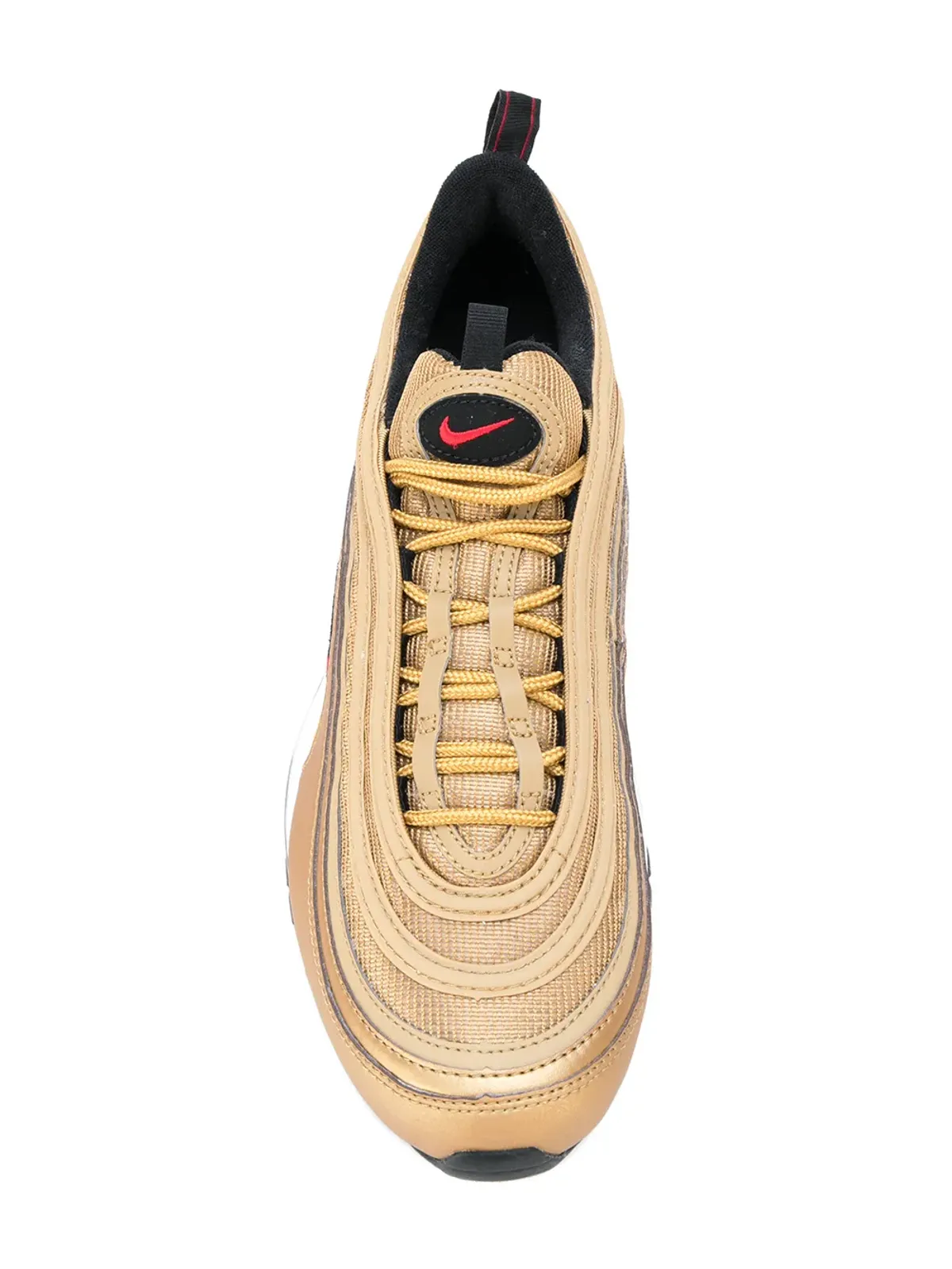 Nike エアマックス 97 OG QS メタリックゴールド スニーカー - 画像4