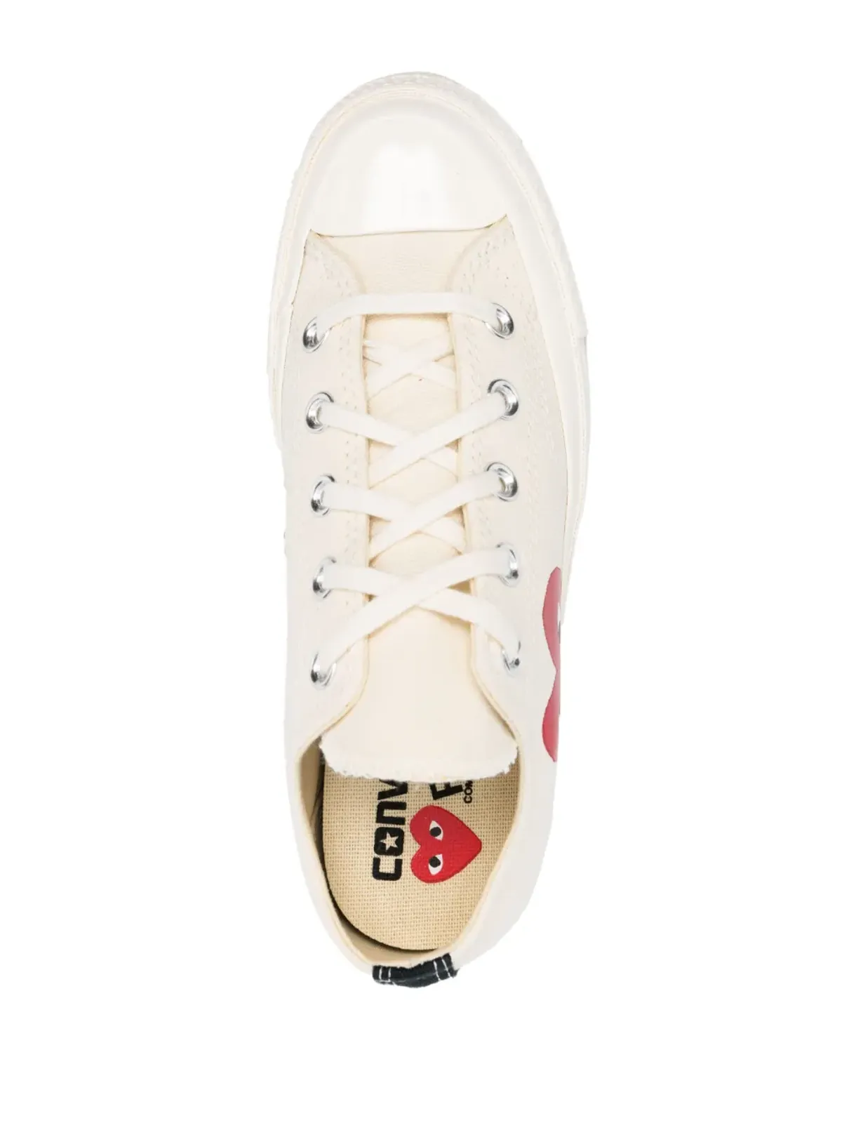 Comme Des Garçons Play x Converse ハートロゴキャンバススニーカー - 画像4