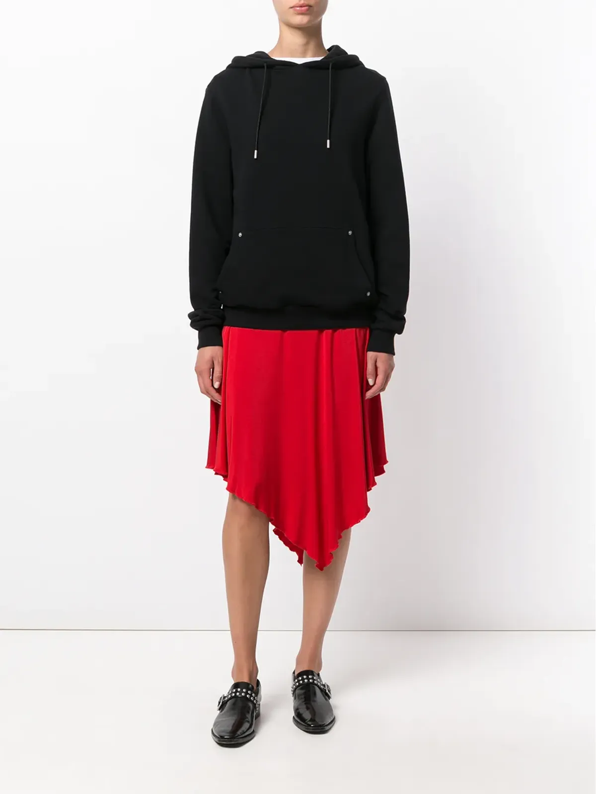 Jean Paul Gaultier Pre-Owned アシンメトリースカート - レッド - 画像2