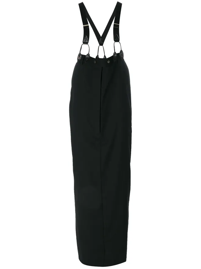 Jean Paul Gaultier Pre-Owned Jean Paul Gaultier Pre-Owned サスペンダー付きロングスカートの商品画像