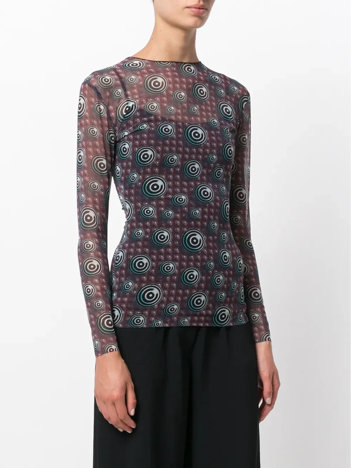 Jean Paul Gaultier Pre-Owned シアープリントトップ - マルチカラー - 画像3