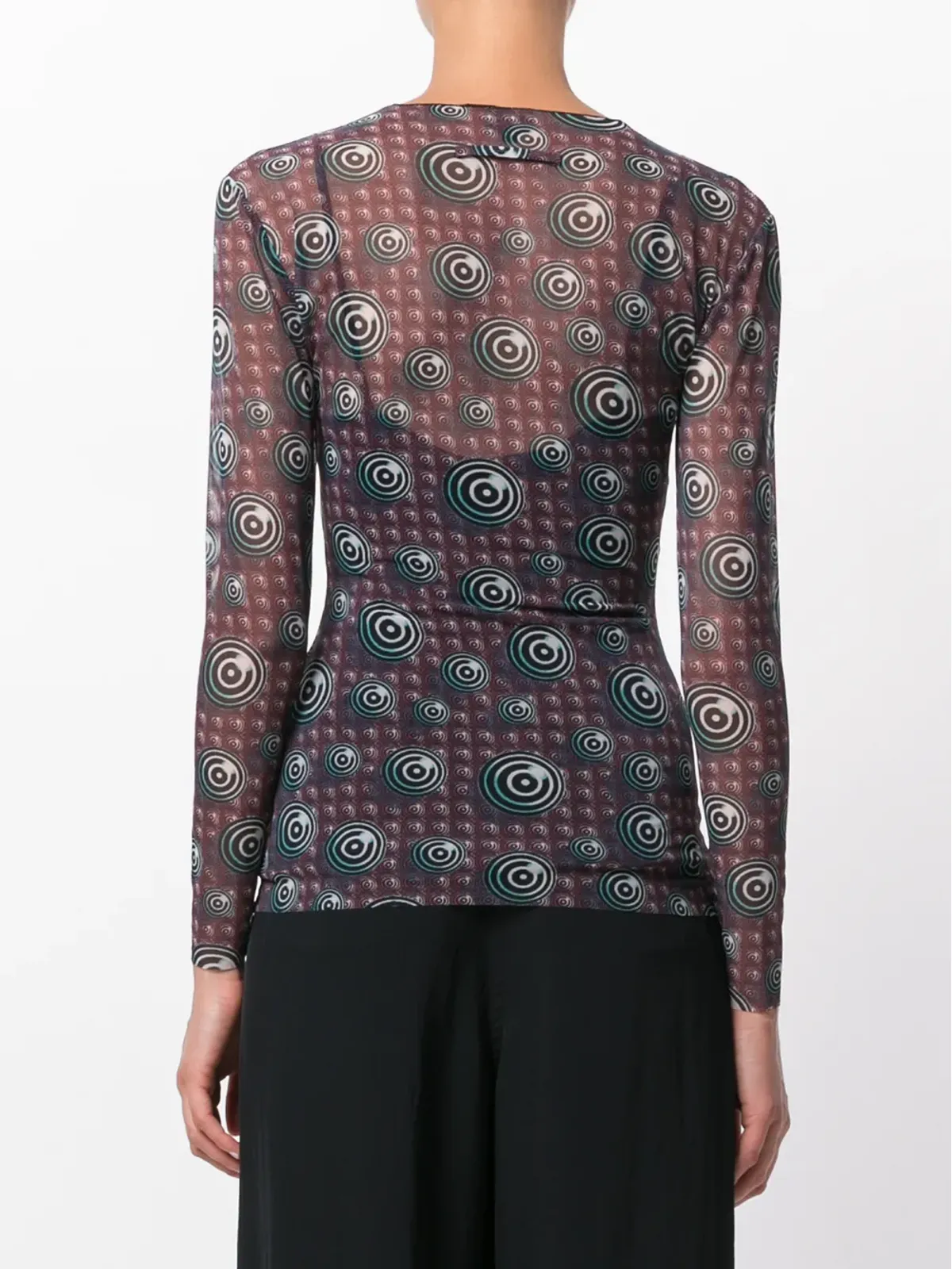 Jean Paul Gaultier Pre-Owned シアープリントトップ - マルチカラー - 画像4