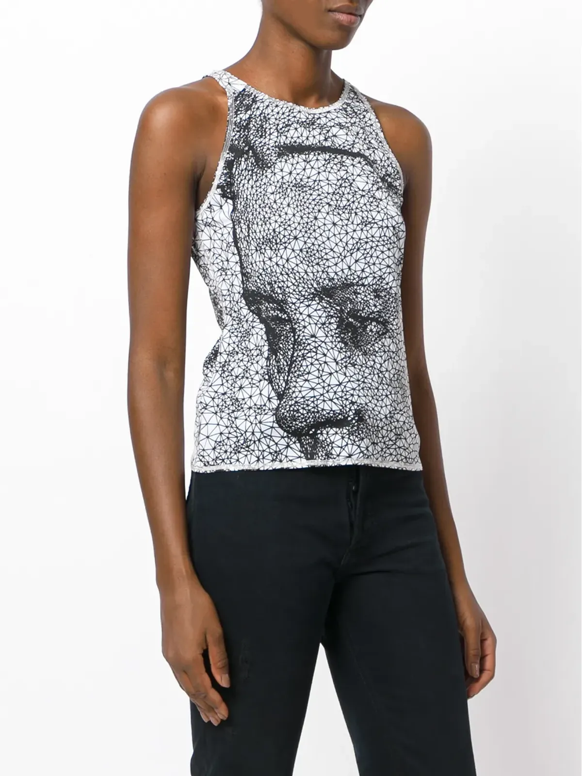Jean Paul Gaultier Pre-Owned プリントトップ - ブラック - 画像3