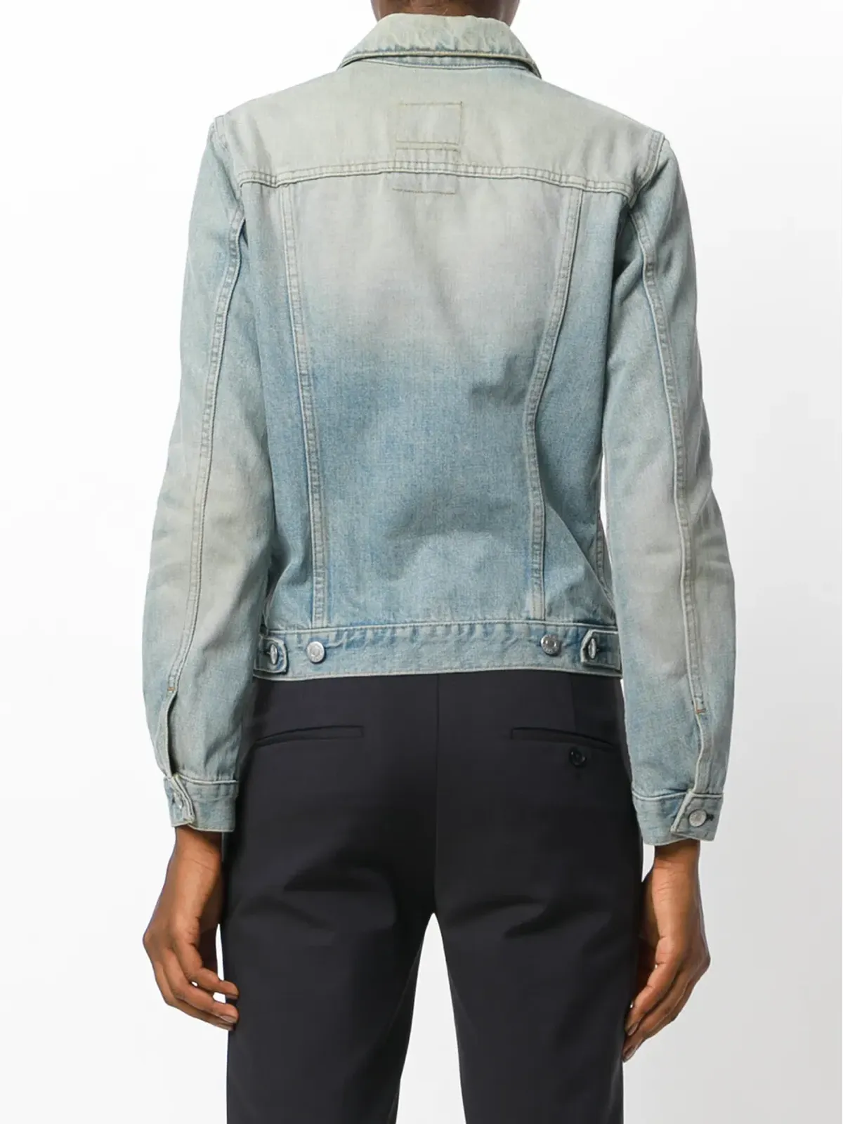 Helmut Lang Pre-Owned ストーンウォッシュデニムジャケット - 画像4