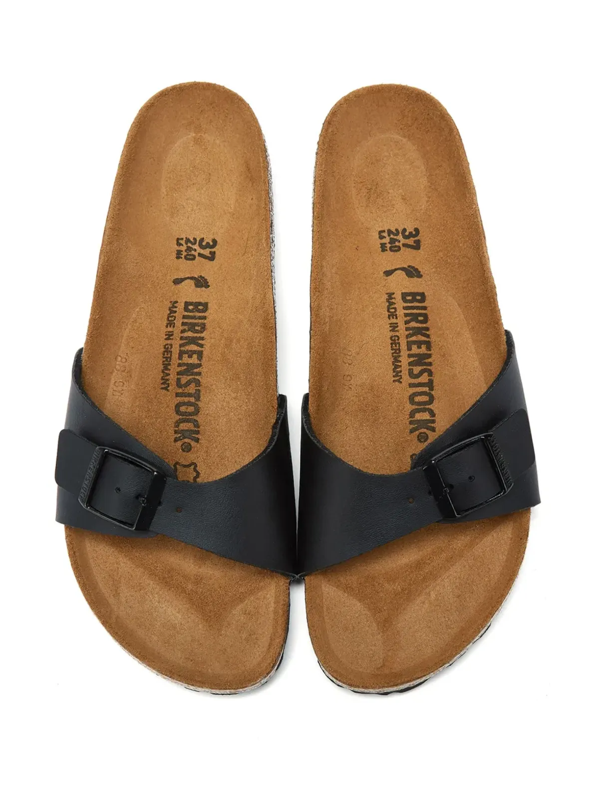 Birkenstock Madrid スエードサンダル - ブラック - 画像5