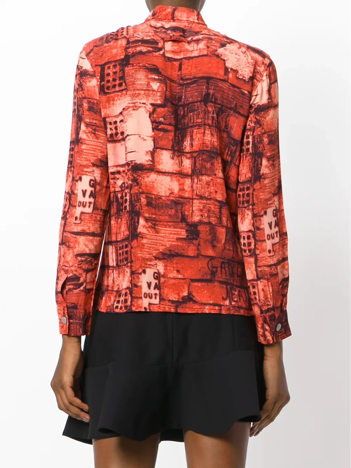 Jean Paul Gaultier Pre-Owned ブリックプリントシャツ - 画像4