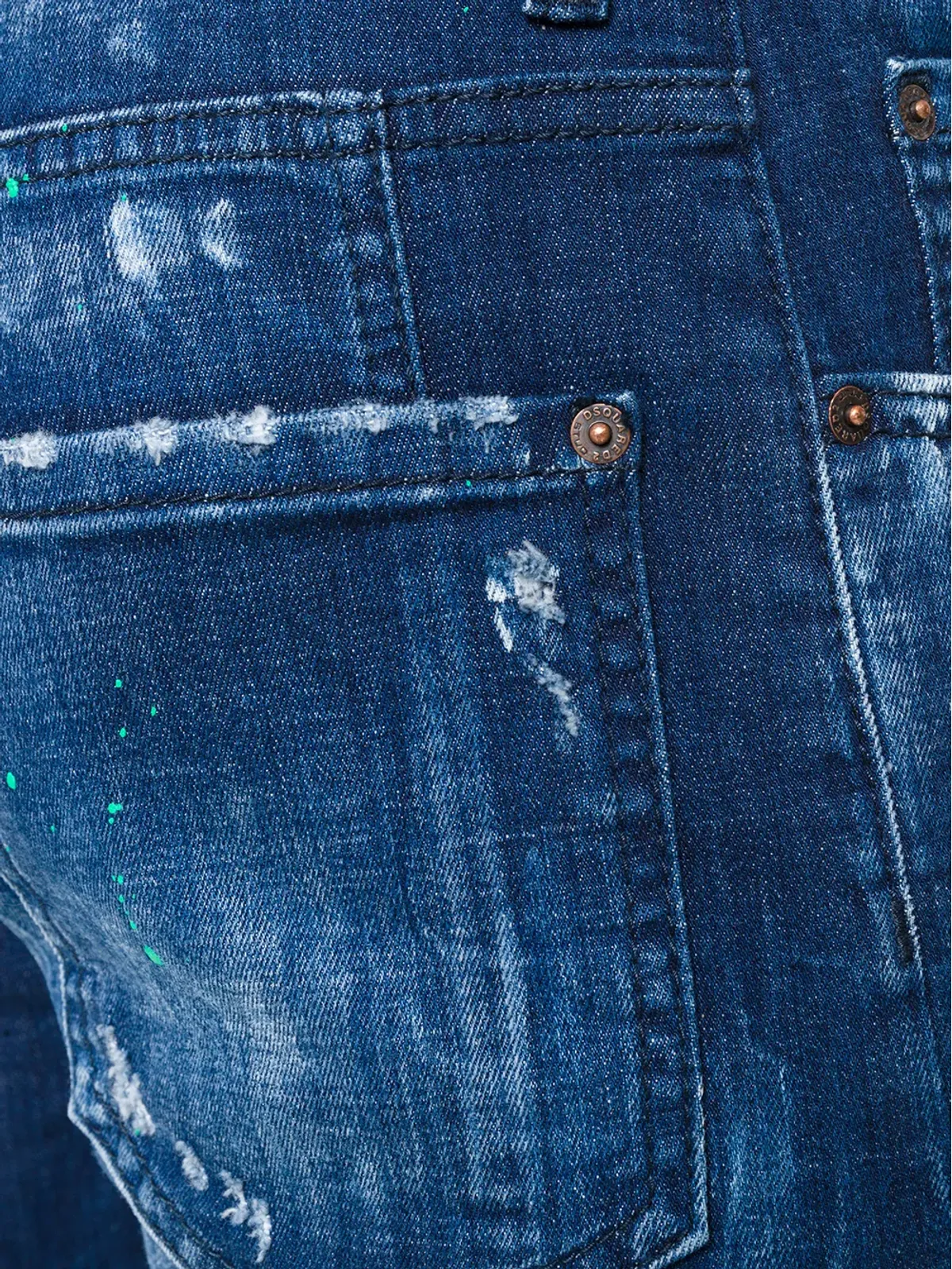 DSQUARED2 ディストレスド タイディー バイカージーンズ - 画像5