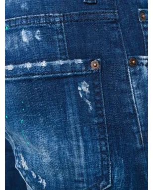 DSQUARED2 ディストレスド タイディー バイカージーンズ - サムネイル5