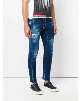DSQUARED2 ディストレスド タイディー バイカージーンズ - サムネイル3