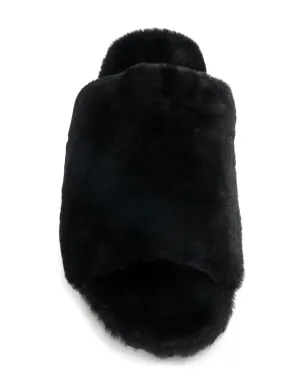 Peter Non シアリングラインサンダル - ブラック - サムネイル4