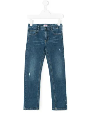 Il Gufo ダメージ加工デニムジーンズ - Blue - サムネイル1