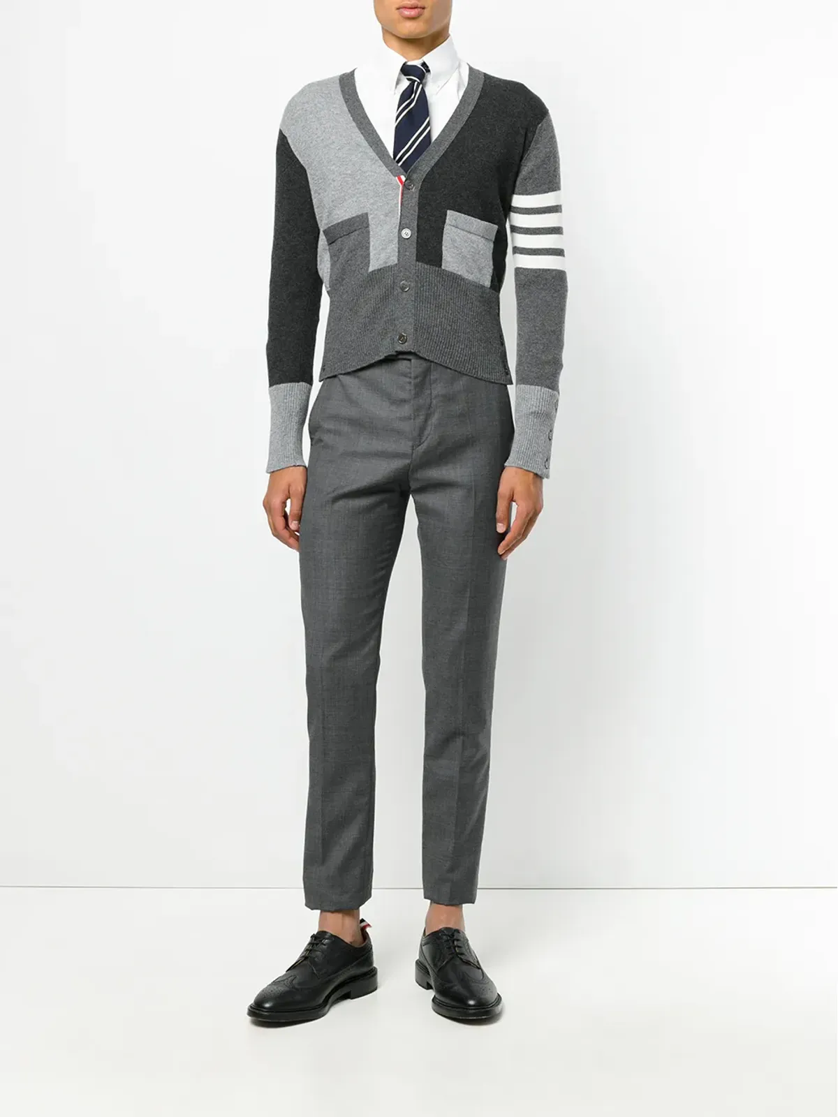 Thom Browne フィットしたウェスト Vネック カーディガン - 画像2