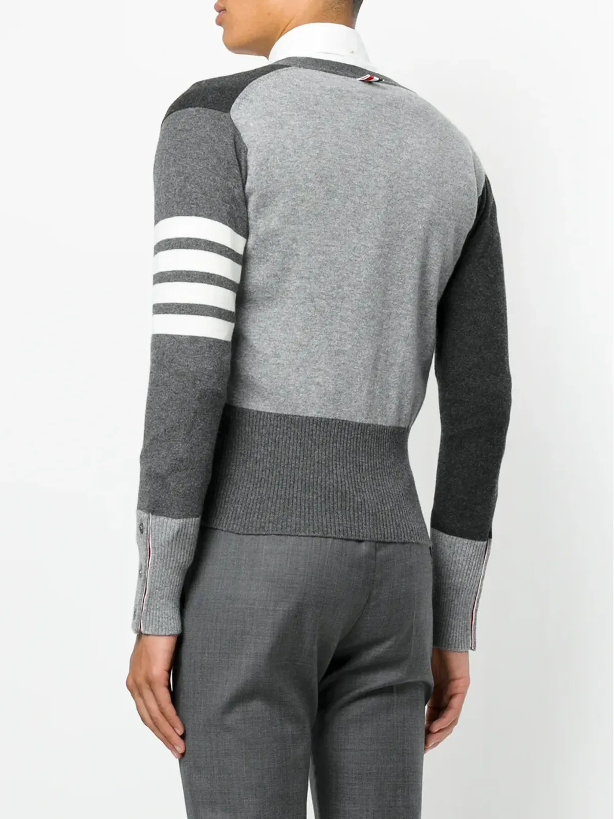 Thom Browne フィットしたウェスト Vネック カーディガン - 画像4