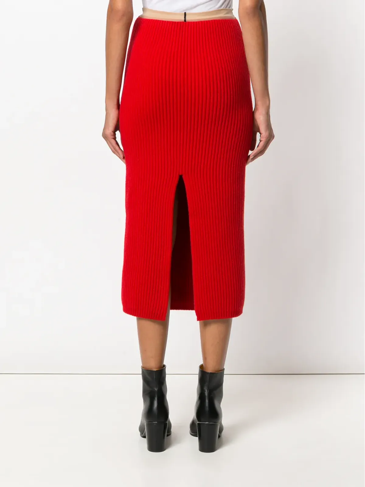 Calvin Klein リブニットスカート - 画像4