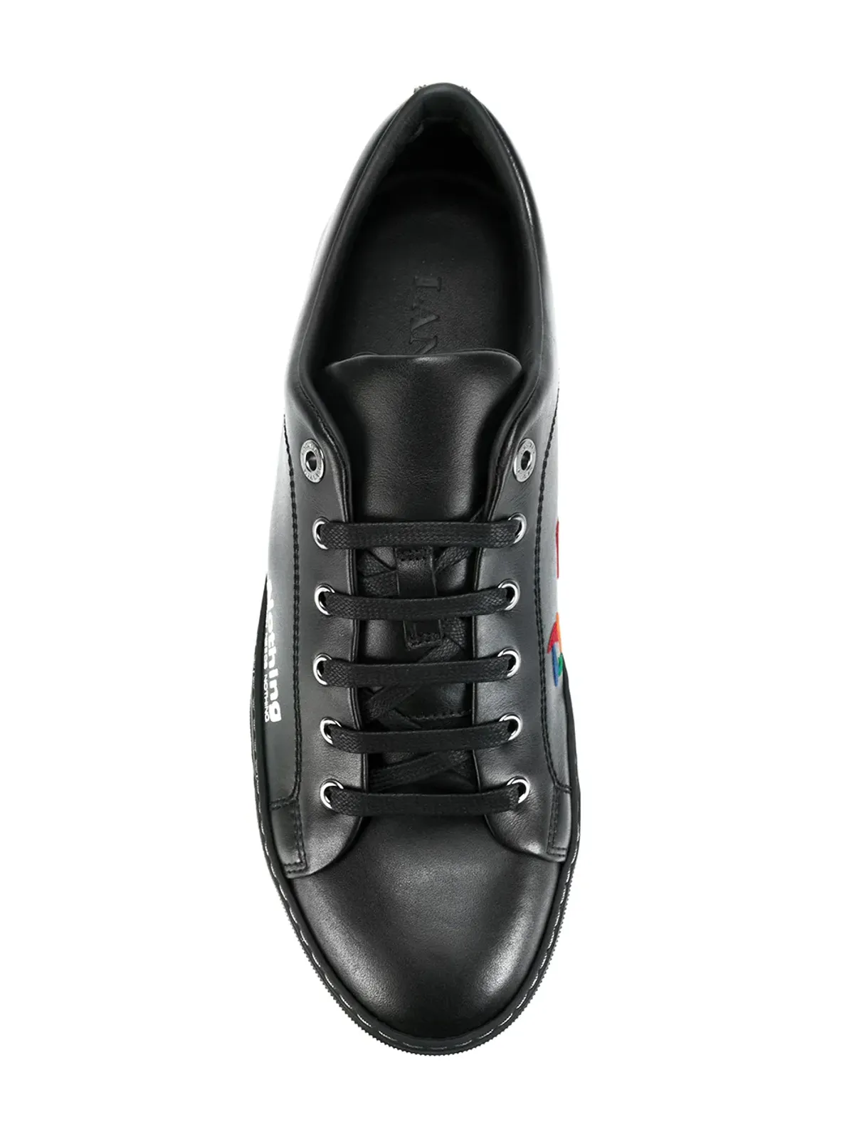 Lanvin ロートップスニーカー（スローガン付き） - 画像4