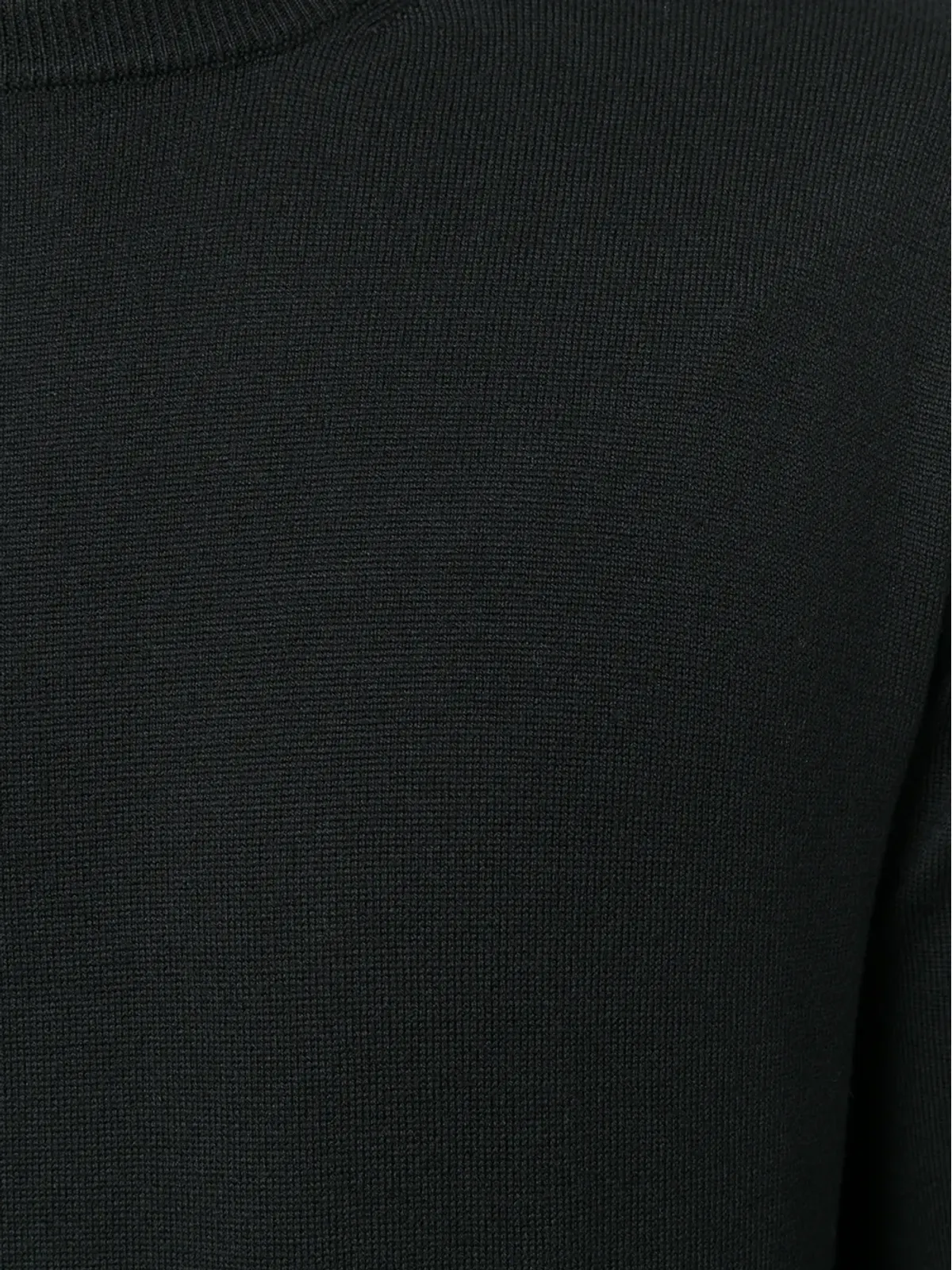 Cruciani リブ編みトリム スウェットシャツ ブラック - 画像5