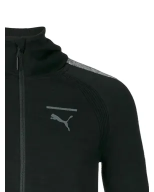 PUMA ブラックの軽量ジップフードパーカー - サムネイル2