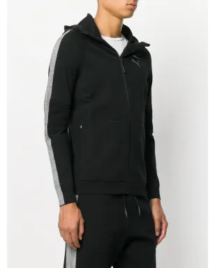 PUMA ブラックの軽量ジップフードパーカー - サムネイル3