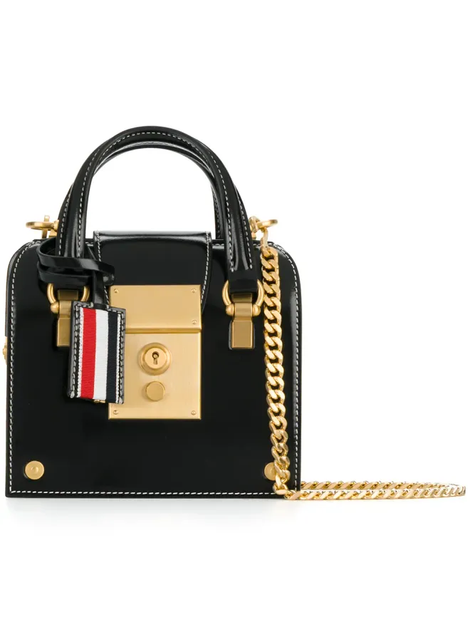Thom Browne Thom Browne チェーンストラップ Mrs. Thom Tiny バッグ - ブラックの商品画像