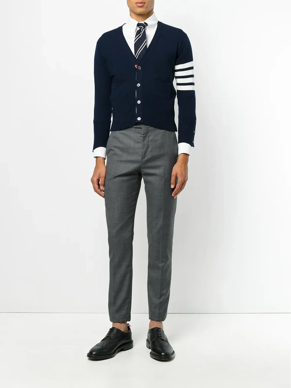 Thom Browne 4バー ショート カシミア カーディガン - 画像2