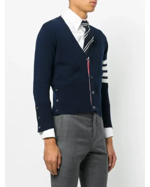 Thom Browne 4バー ショート カシミア カーディガン - サムネイル3