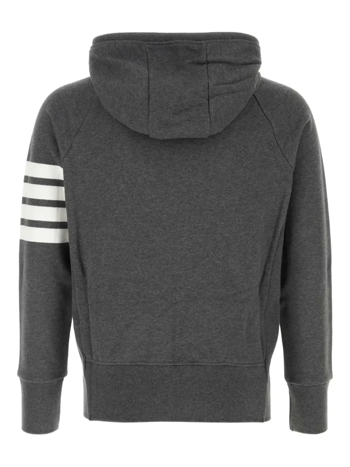 Thom Browne エンジニアード 4-Bar ジップアップフーディ グレー - 画像2