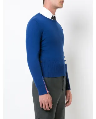 Thom Browne 4バーショートカシミヤプルオーバー ブルー - サムネイル3