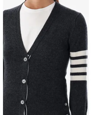 Thom Browne 4-Bar V-neck カシミア カーディガン - サムネイル3