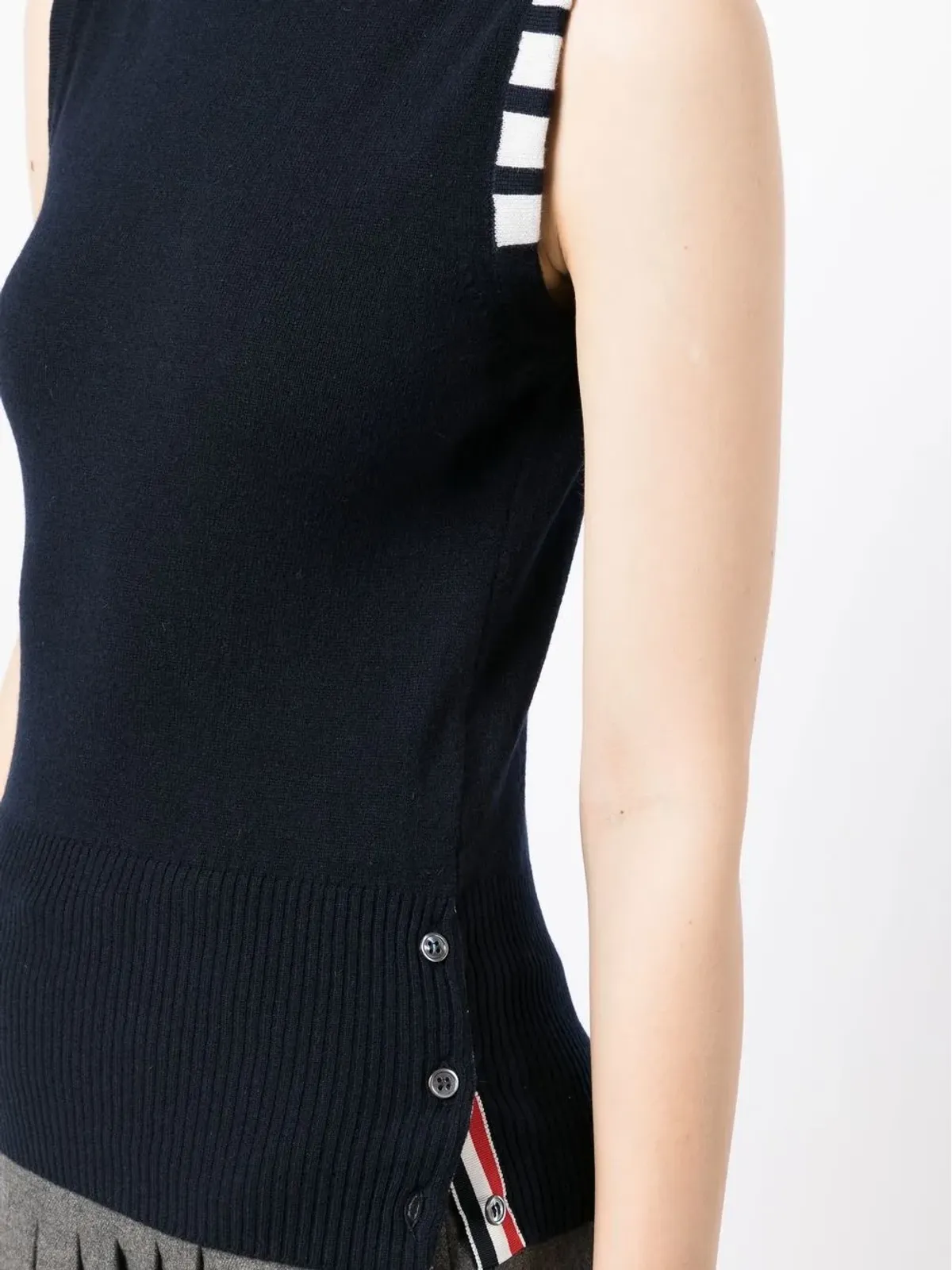 Thom Browne 4-Bar カシミア ニットトップ - 画像5