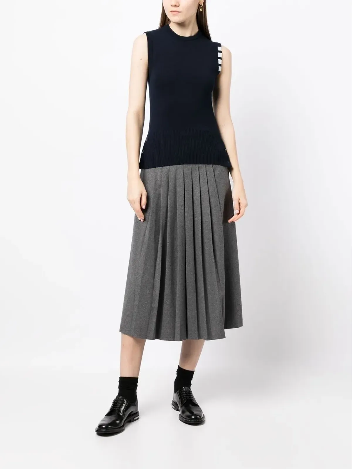 Thom Browne 4-Bar カシミア ニットトップ - 画像2
