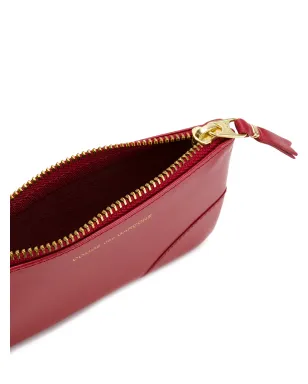 Comme Des Garçons Wallet ロゴスタンプジップウォレット - レッド - サムネイル3