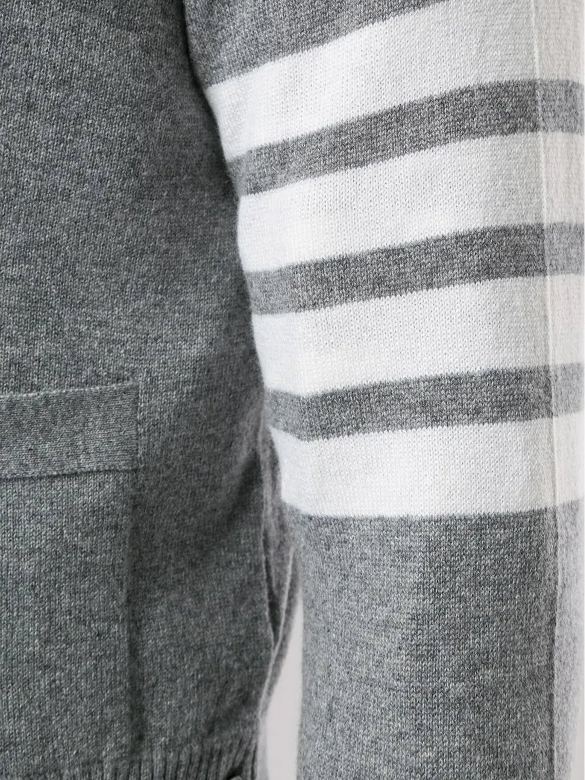 Thom Browne グレーのカシミヤカーディガン - 画像5