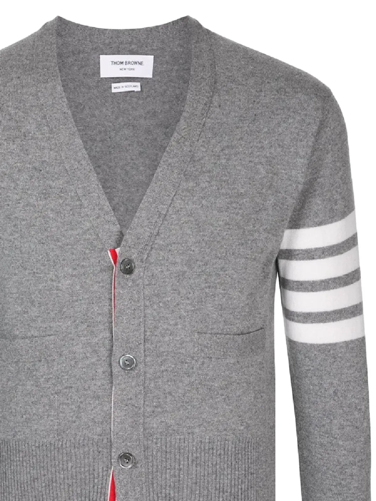 Thom Browne グレーのカシミヤカーディガン - 画像2