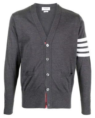 Thom Browne 4-Bar Vネック メリノ カーディガン - サムネイル1