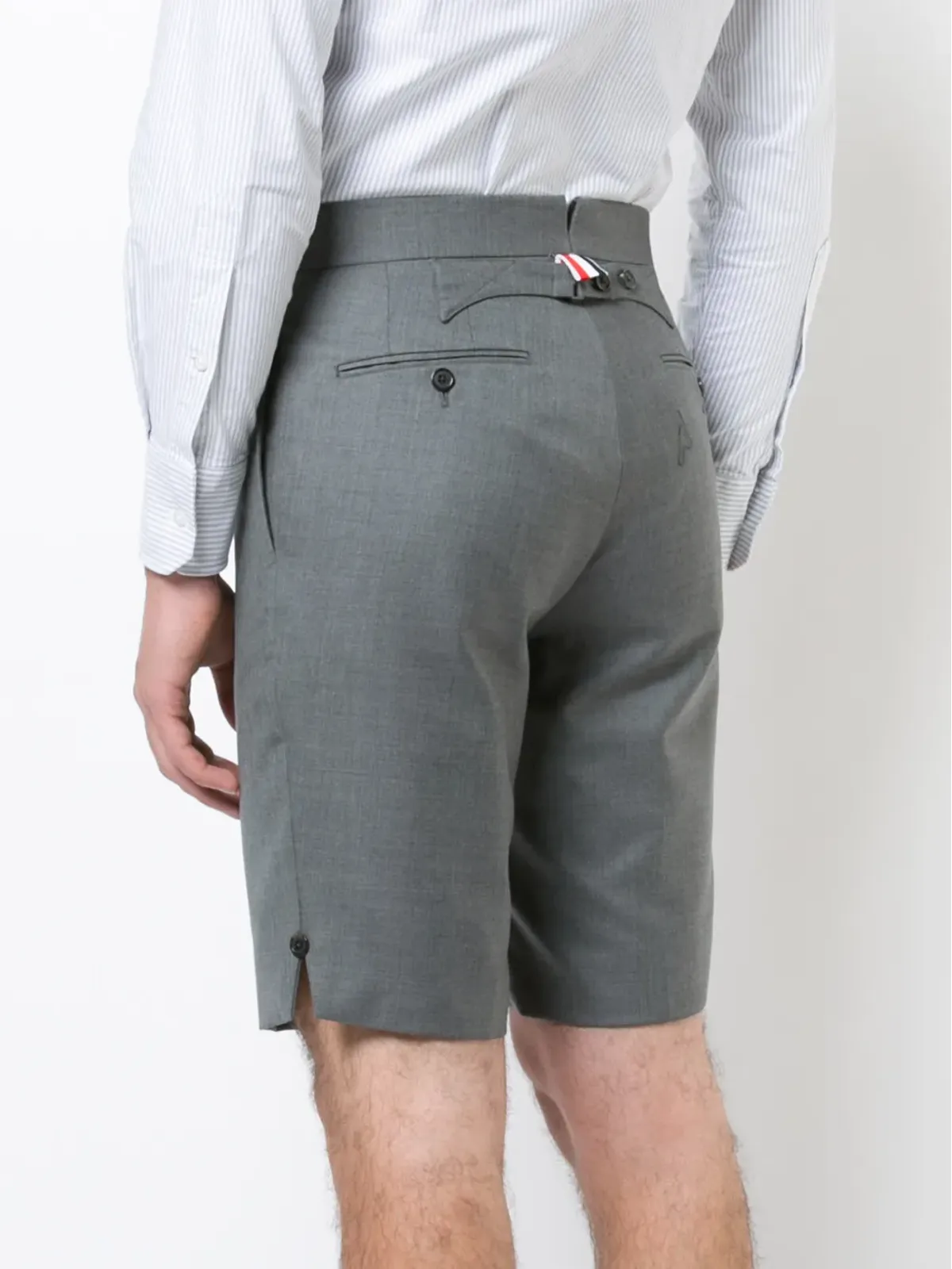 Thom Browne Super 120's Twill テーラードショーツ - グレー - 画像4