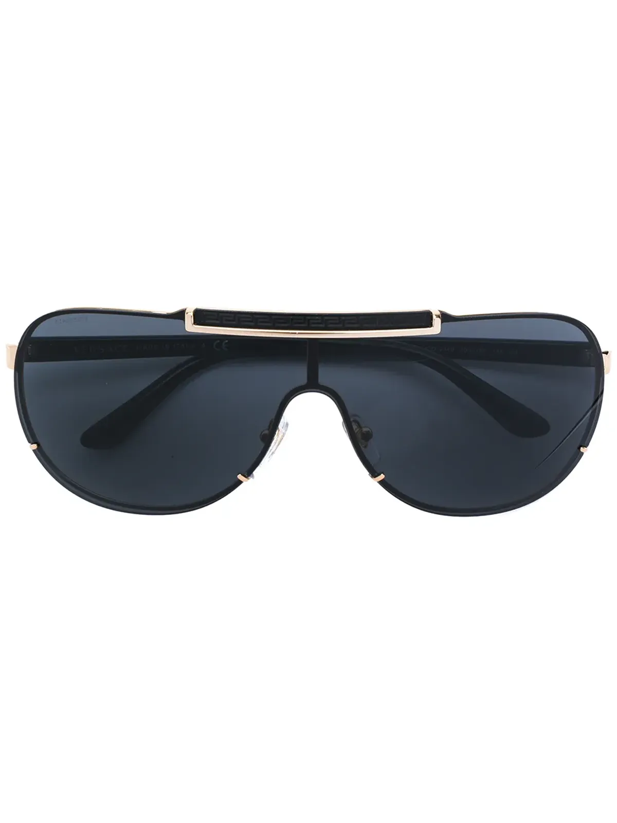 Versace Eyewear バイザー型アビエータサングラス - 画像1